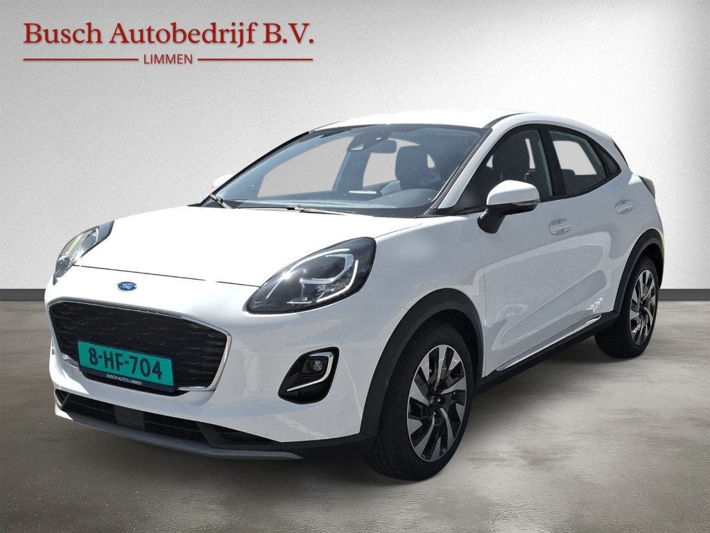 Ford PUMA 1.0 EcoBoost Titanium. 2023, 19.000 km Alle optie', Auto's, Huisgarantie, Met garantie (alle), Wit, Bedrijf