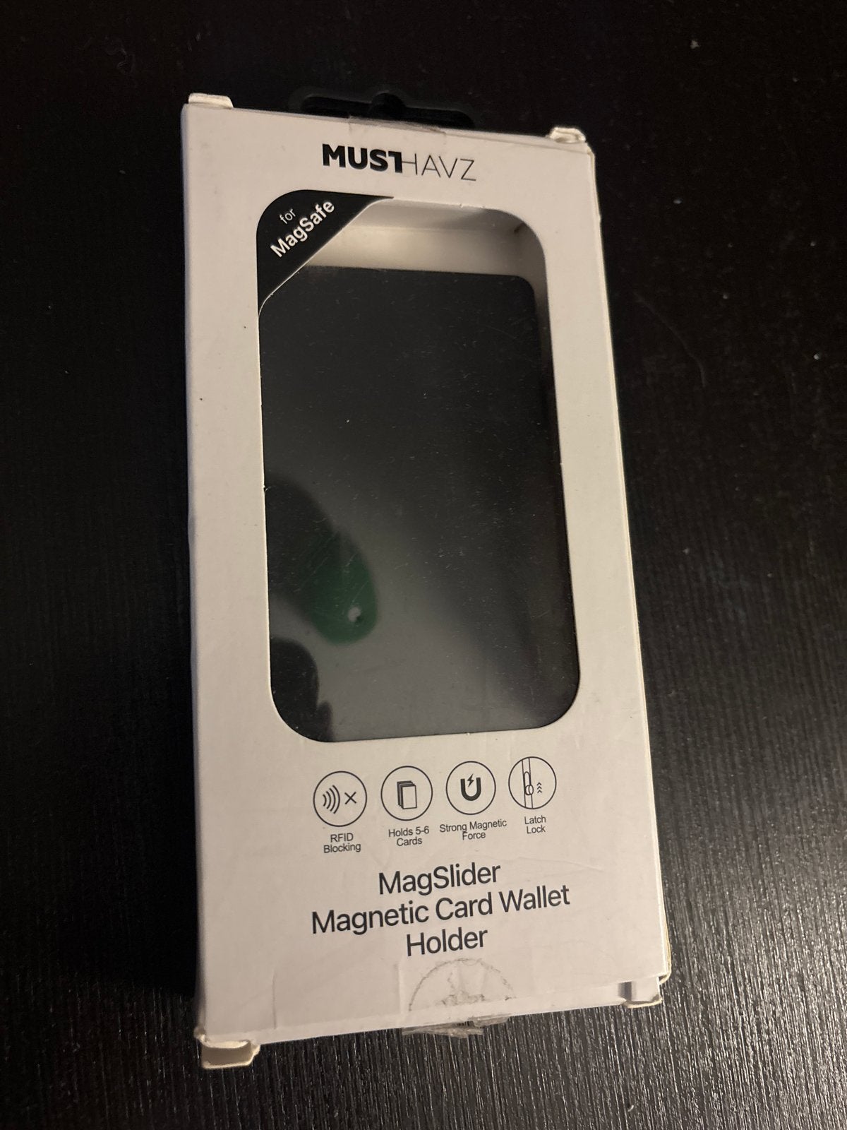 MUSTHAVZ MagSlider Magnetische Kaarthouder voor MagSafe, Ophalen of Verzenden, Nieuw, Zwart, Overige merken