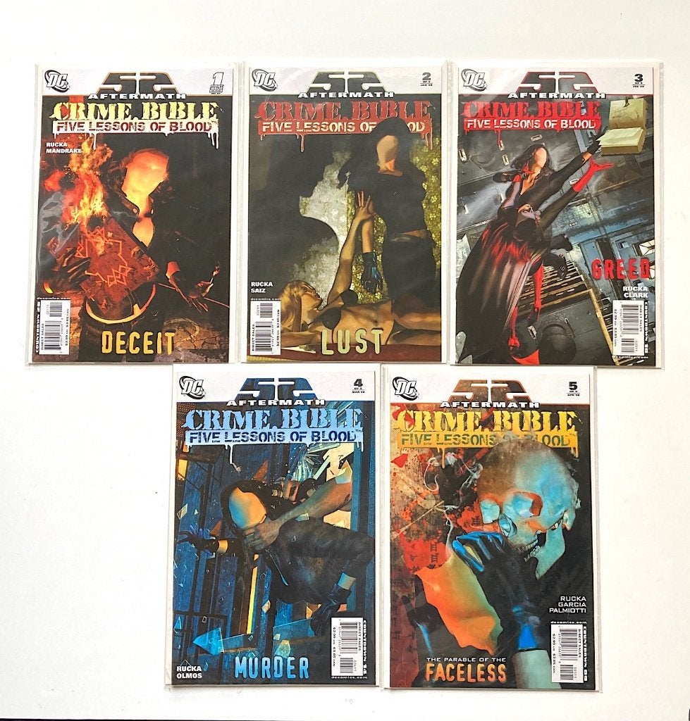 52 Weeks Aftermath: Crime Bible #1-5 (set) DC Comics, Ophalen, Amerika, Complete serie of reeks, Nieuw