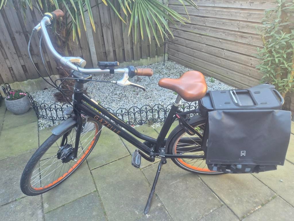 Te koop Electrische gazelle fiets, Minder dan 10 versnellingen, Gebruikt, 51 tot 55 cm, Schijfrem