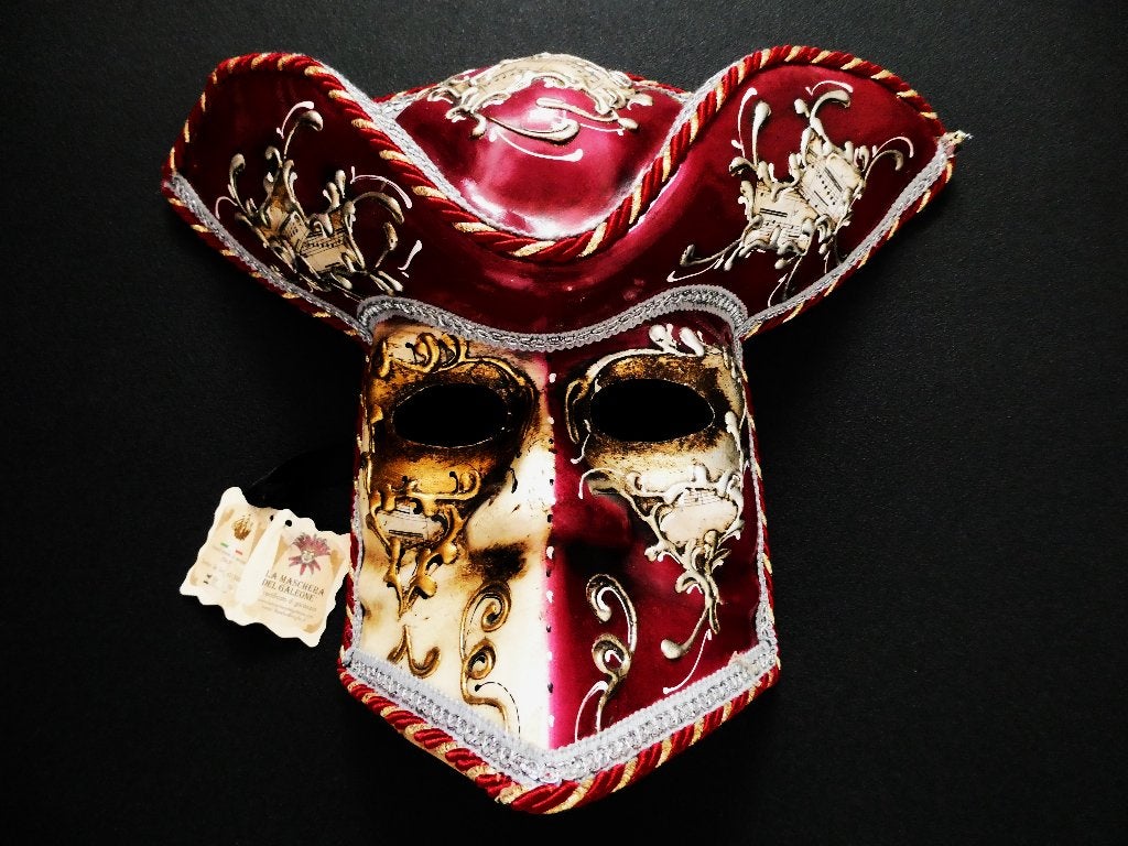 Origineel Venetiaans masker LA MARSCHERA DEL GALEONE, Ophalen of Verzenden