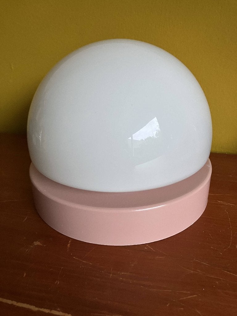 Vintage Corodex Mushroom Wall Light / Ceiling Lamp (1970s), Ophalen of Verzenden, Gebruikt, Glas, Plafondlamp