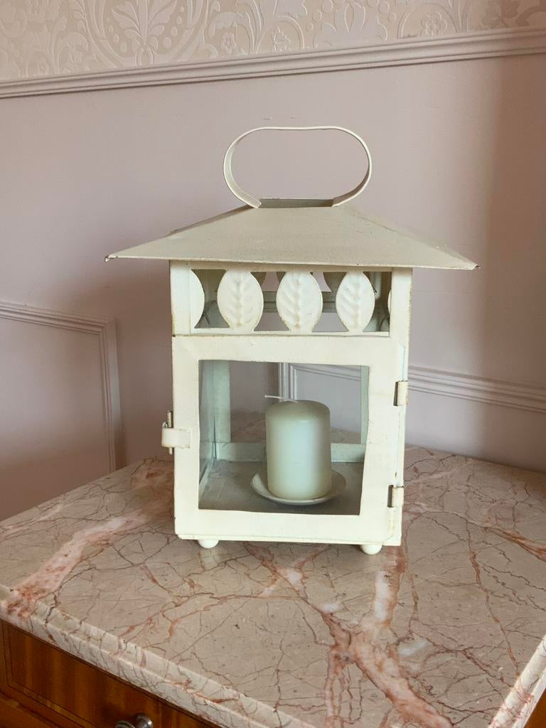 Brocante lantaarn, Ophalen of Verzenden