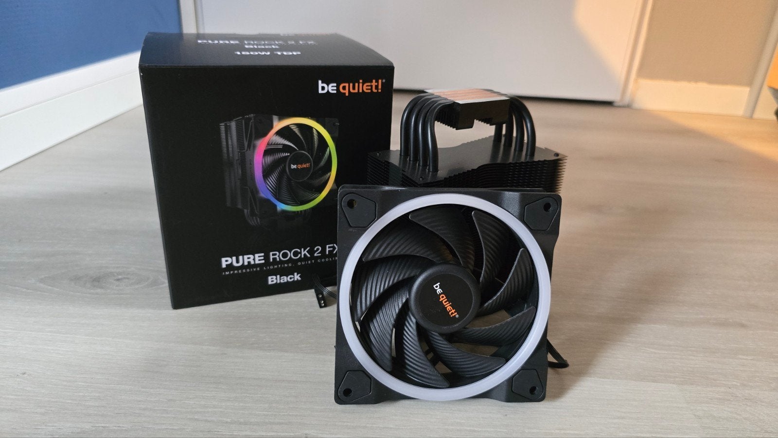 be quiet! Pure Rock 2 FX Black CPU Koeler (ARGB), Computers en Software, Computerkoelers, Ophalen of Verzenden, Zo goed als nieuw
