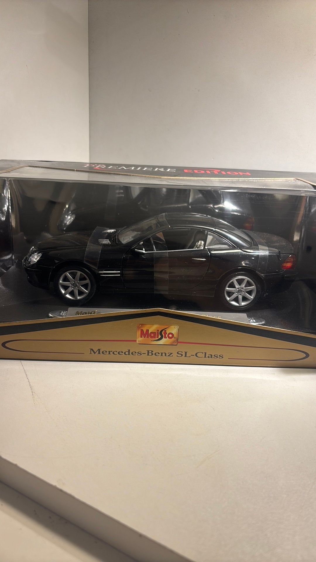 Mercedes benz sl class black maisto 1.18, Hobby en Vrije tijd, Maisto, Ophalen of Verzenden, A, A