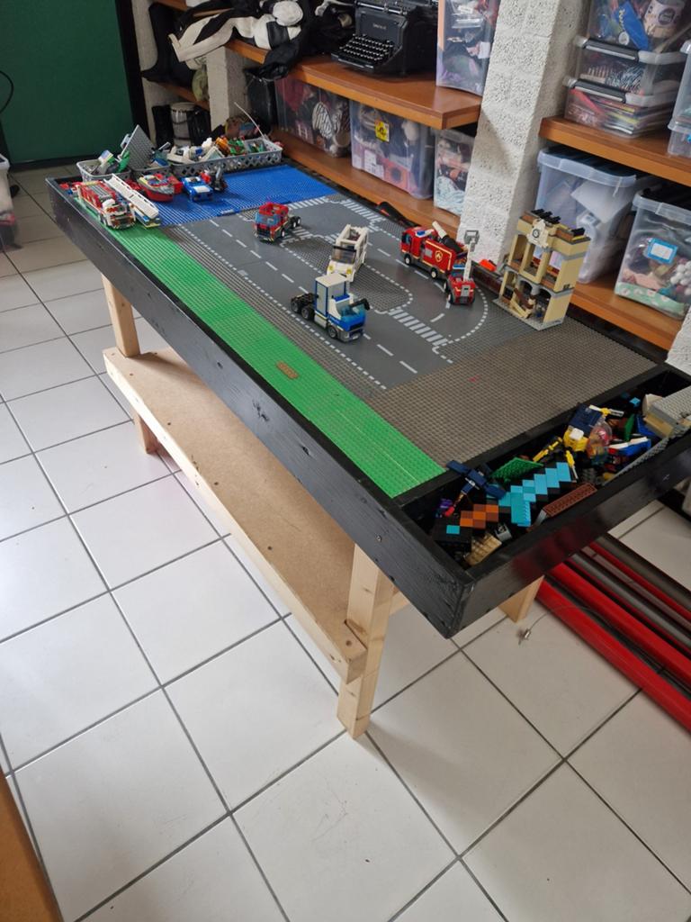 Grote Lego speeltafel zonder lego, Ophalen, Gebruikt, Complete set, Lego