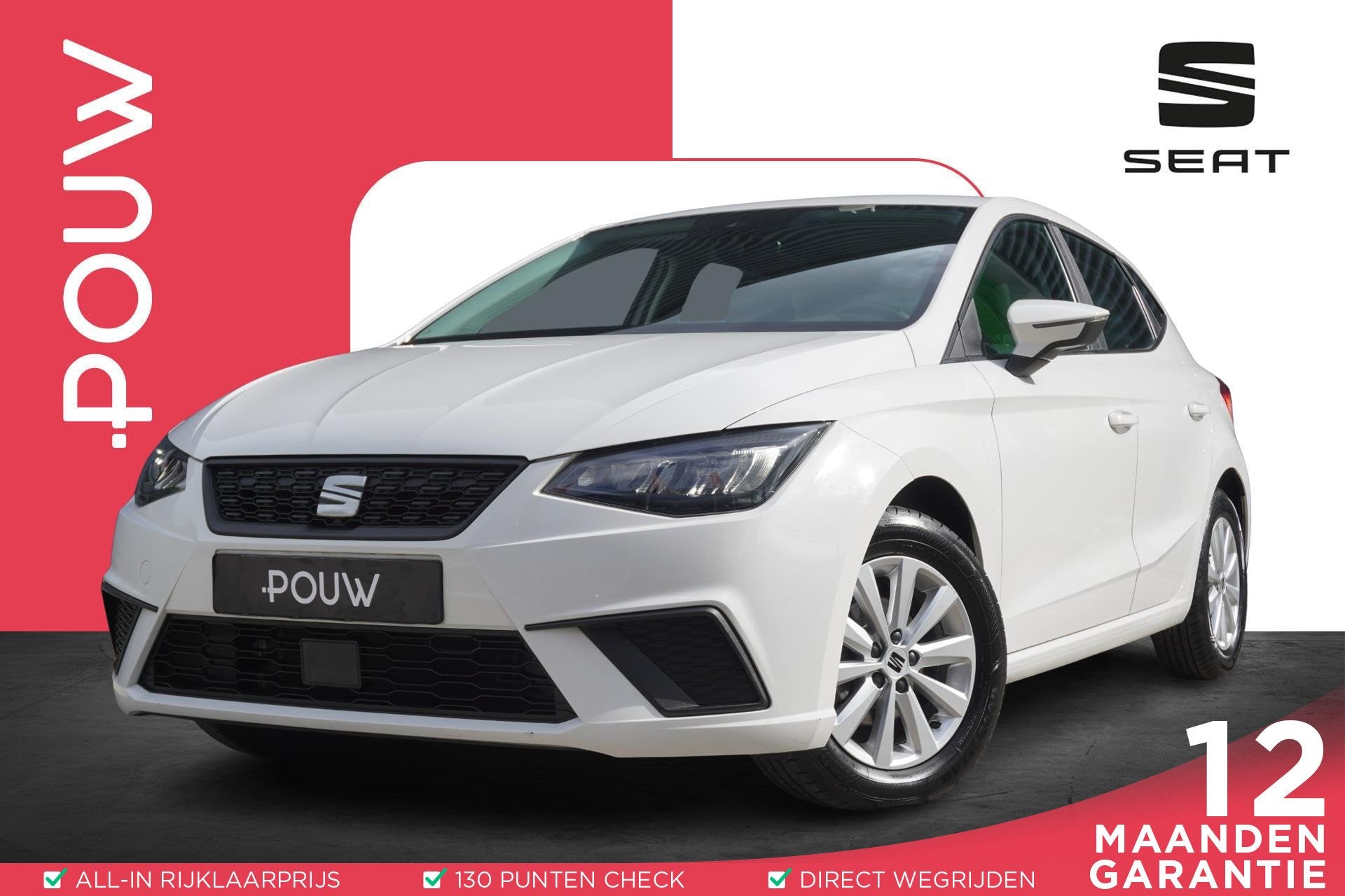 SEAT Ibiza 1.0 EcoTSI 95pk Style | Climatronic | FullLink |, Auto's, Seat, Voorwielaandrijving, 12 maanden, Stof, 95 pk