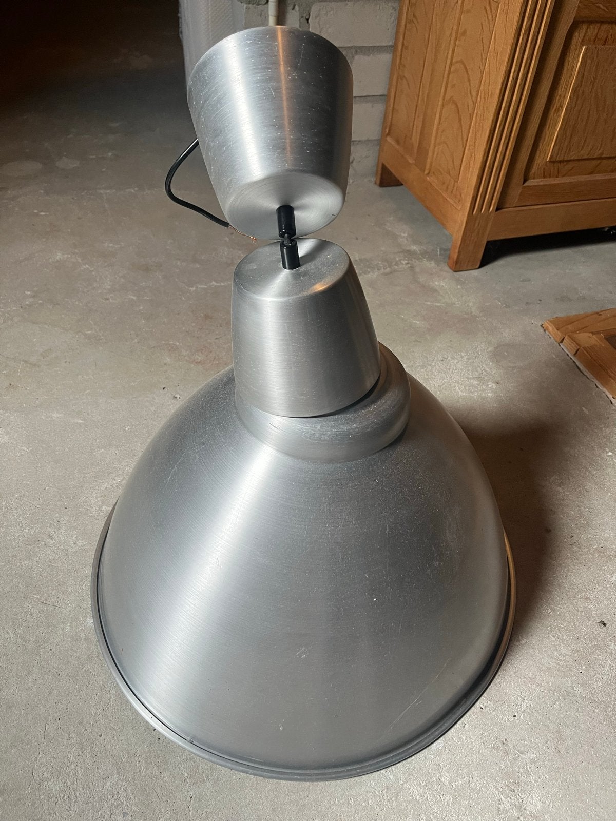 IKEA Hanglamp - Aluminium - Industrieel Design, Ophalen, Gebruikt, Metaal, E27 (groot)
