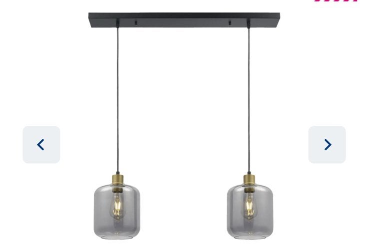 GAMMA hanglamp Lusso rookglas, Huis en Inrichting, Lampen | Hanglampen, Ophalen, Zo goed als nieuw, Glas, E27 (groot)