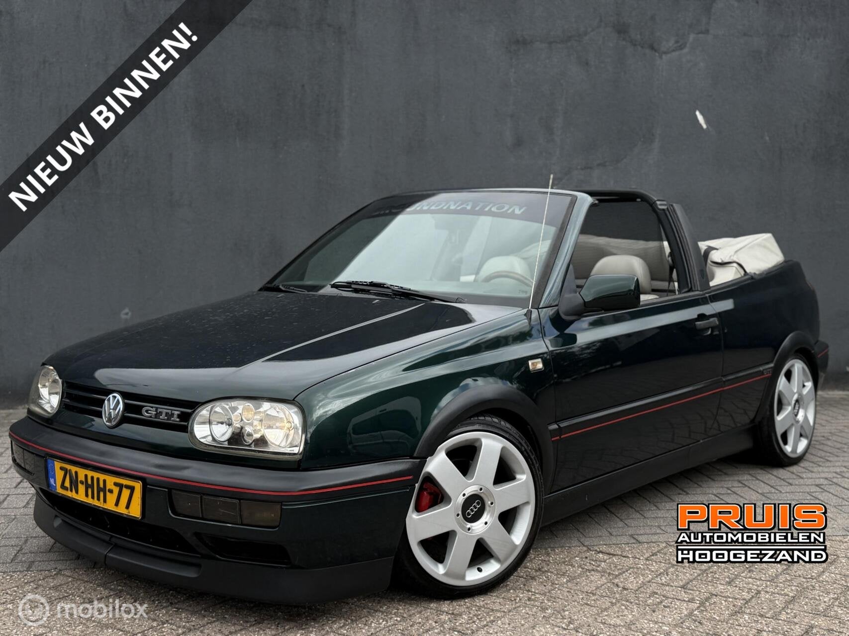 Volkswagen Golf Cabrio 2.0 GTI 8V -UNIEK- Apk (07-2027) *INR, Voorwielaandrijving, Gebruikt, 4 cilinders, 4 stoelen