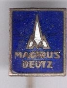 Magirius-Deutz blauw email op zilverkl vrachtauto ( D_233), Ophalen of Verzenden, Zo goed als nieuw, Transport, Speldje of Pin