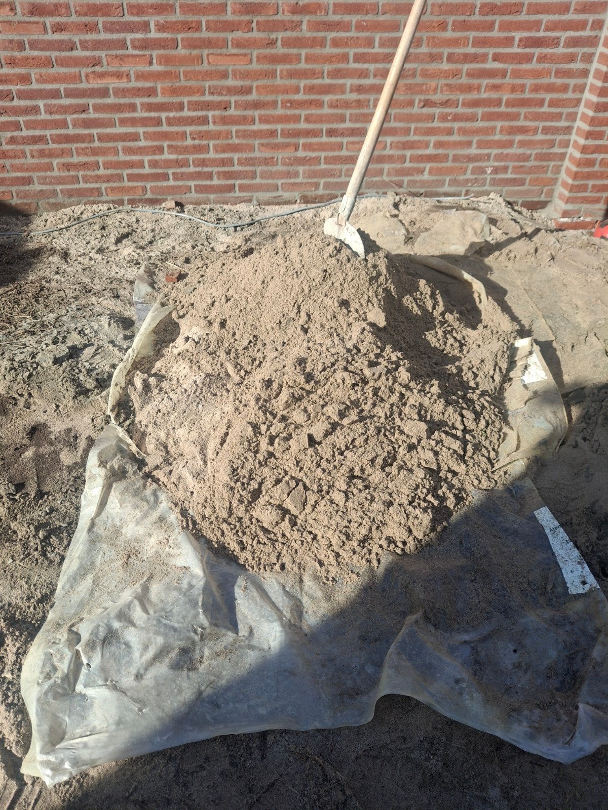 Gratis metzelzand, Tuin en Terras, Ophalen, Gebruikt