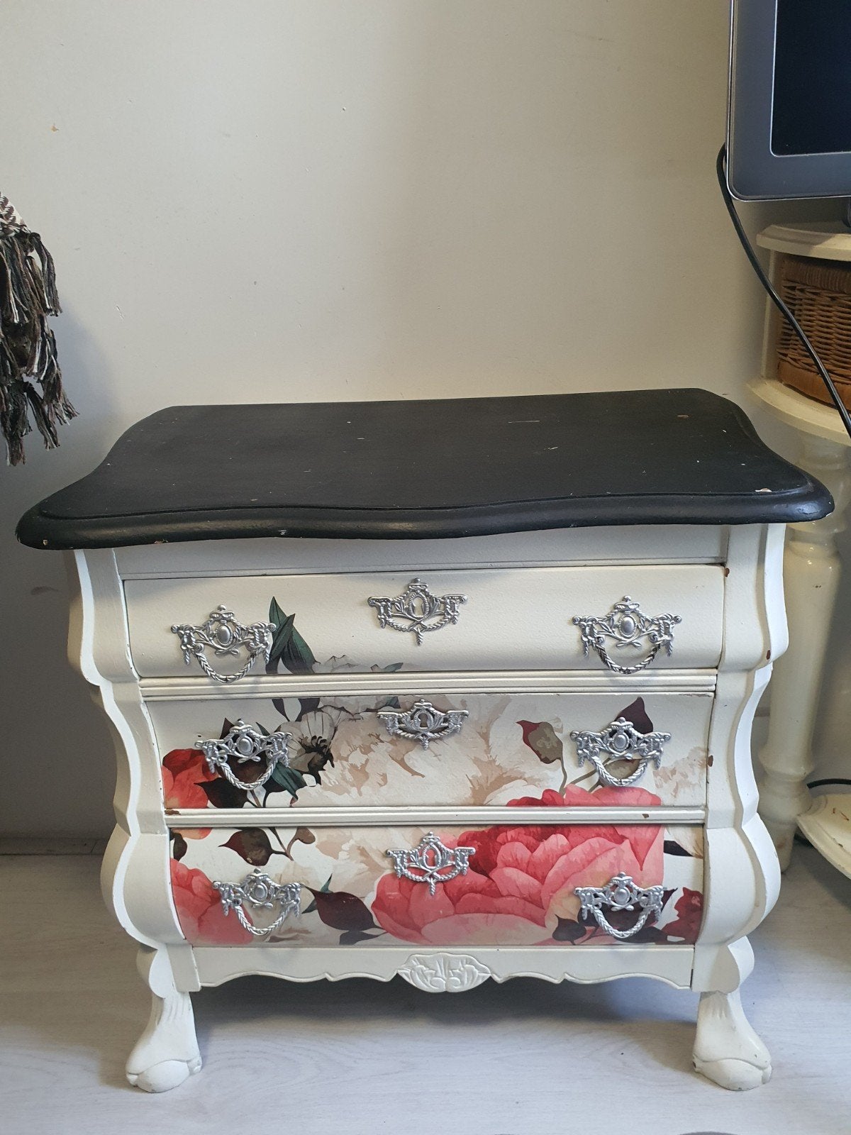 Uniek Gerestyled Buikkastje (Opknapper), Huis en Inrichting, Kasten | Ladekasten, Ophalen, Buikkastje, Gebruikt, 50 tot 100 cm