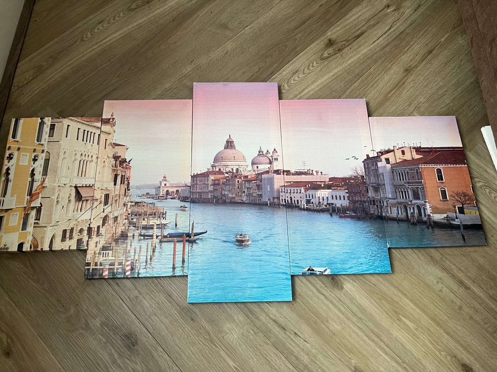 Venetie 5 luik schilderij, Ophalen, Zo goed als nieuw, Schilderij