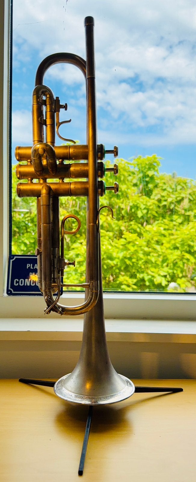Olds Super trompet – vintage USA, Muziek en Instrumenten, Ophalen, Gebruikt, Bes-trompet, Met koffer