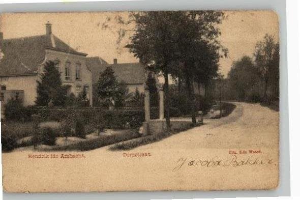 Hendrik Ido Ambacht Dorpstraat st 1902, Verzenden, Voor 1920, Gelopen, Zuid-Holland
