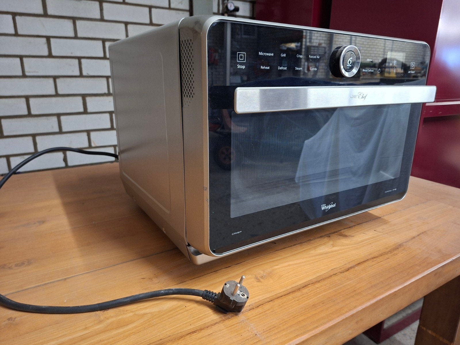 combi oven magnetron, Witgoed en Apparatuur, Ophalen, Minder dan 45 cm, Whirlpool, Gebruikt
