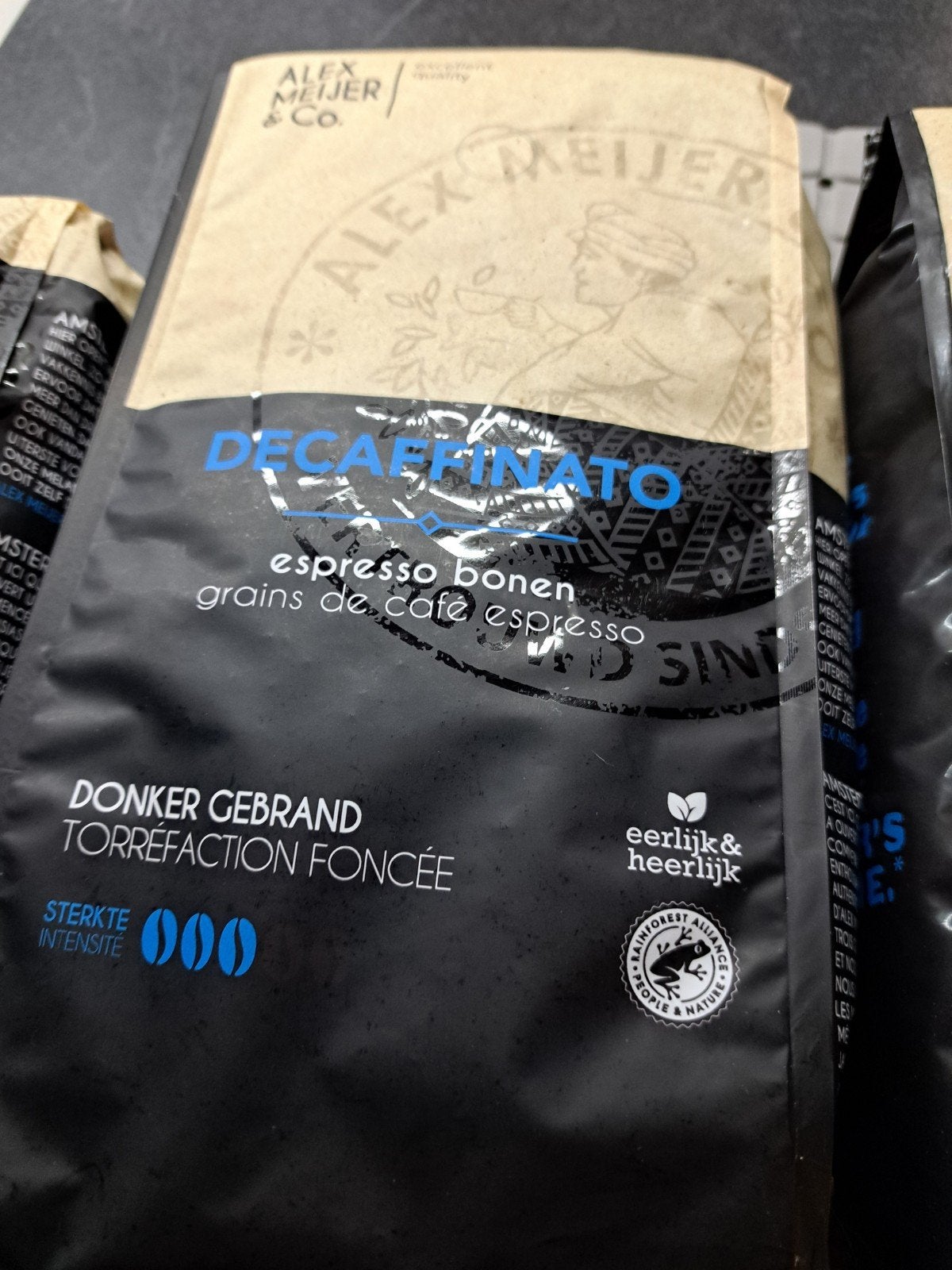 decafe koffie espresso bonen 2 zakken van een kilo, Ophalen, Nieuw, Espresso apparaat