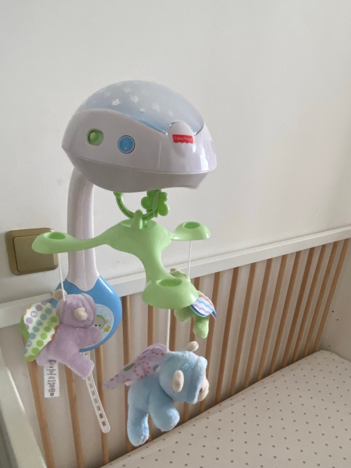 Fisher-Price Mobiel met Projector en Geluid, Ophalen, Zo goed als nieuw, Mobiel, Met licht