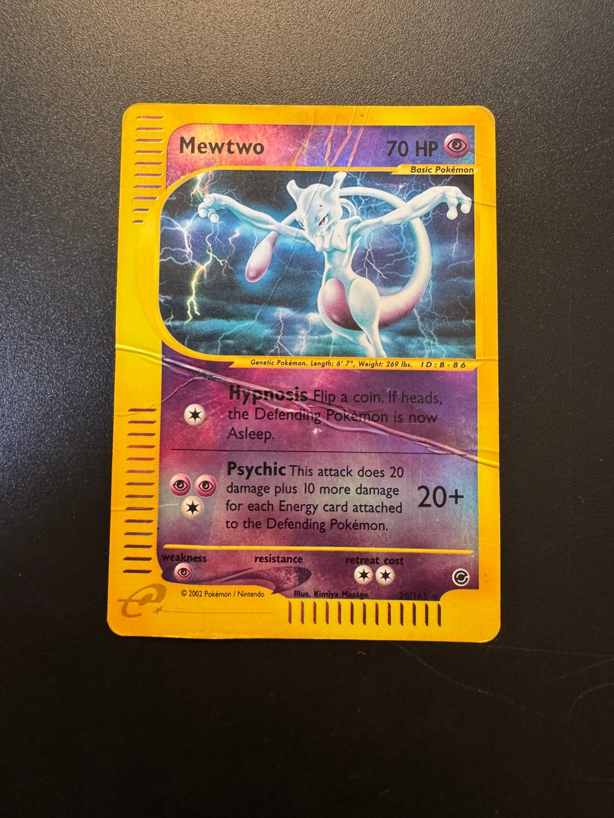 Poor Mewtwo 20/165 poor Expedition base set, Ophalen, Zo goed als nieuw