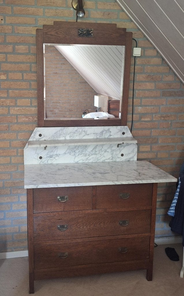vintage kastje met spiegel, Ophalen