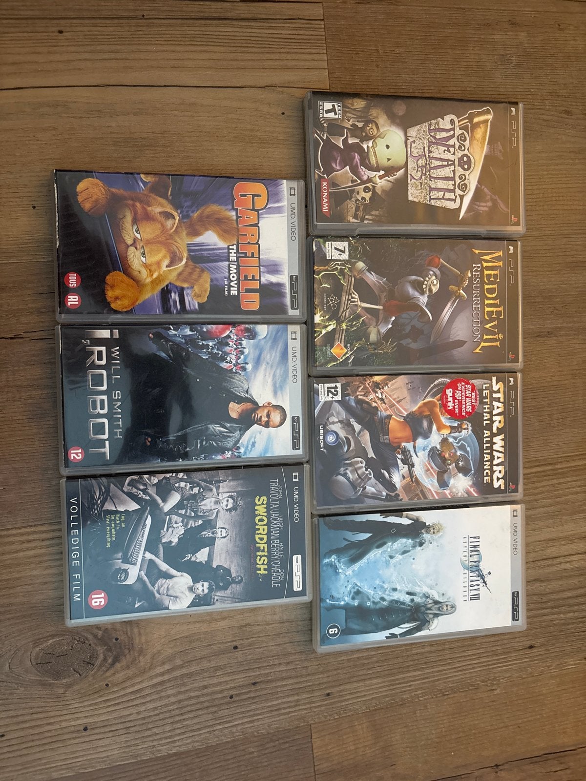 PSP UMD Games & Films: Star Wars, MediEvil, Garfield, I Robo, Ophalen, Gebruikt, Overige genres, 1 speler