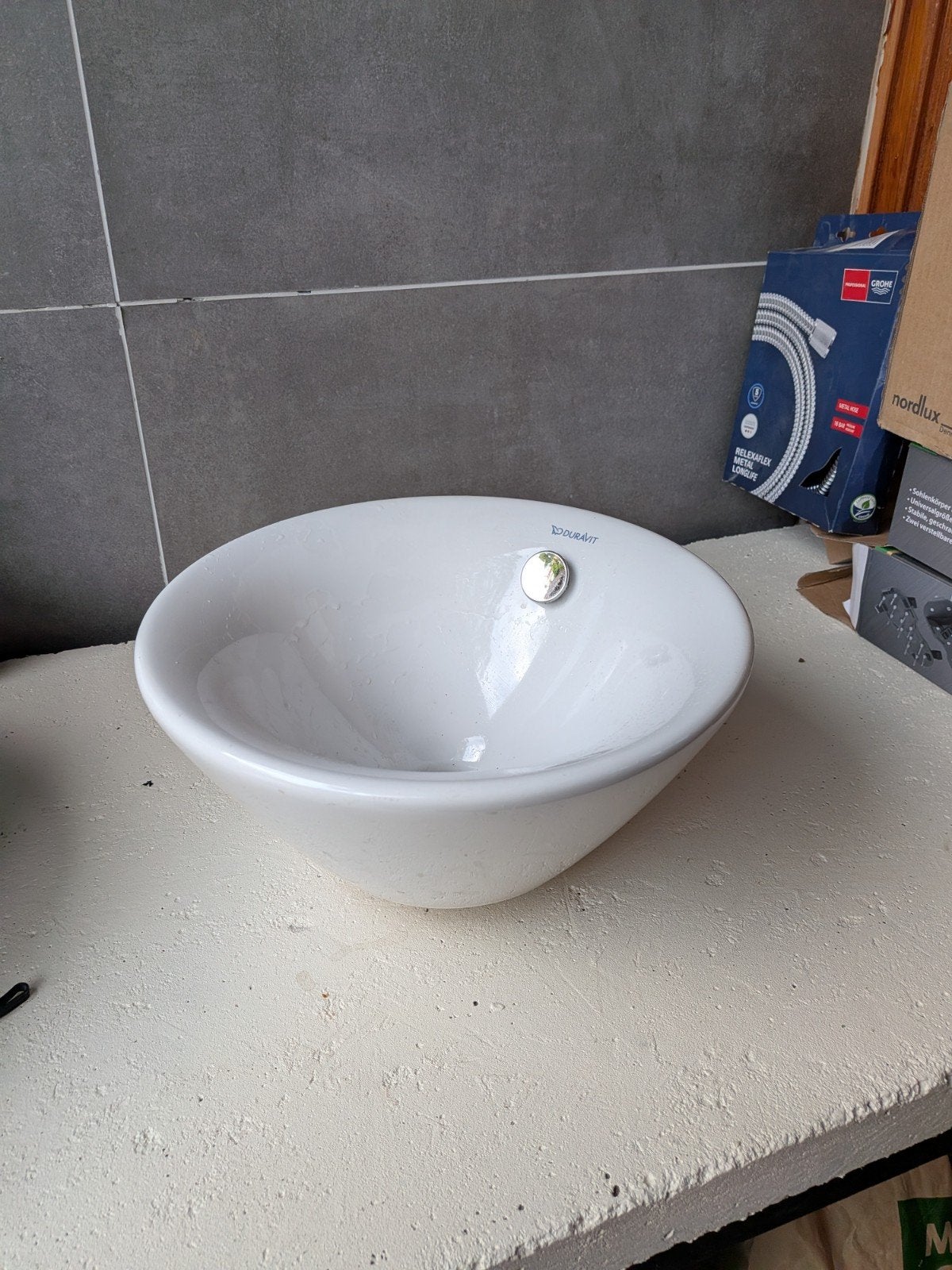 Duravit Starck 1 Waskom - Design Wastafel, Ophalen, Minder dan 50 cm, Gebruikt, Minder dan 25 cm