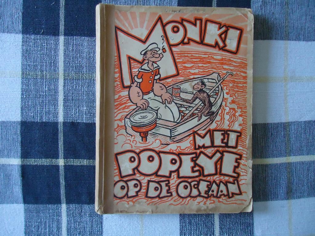 Zeer oude Strip Monki met Popeye op de Oceaan, Boeken, Gelezen, Reith, Bernardus Antonius, Verzenden, Eén stripboek