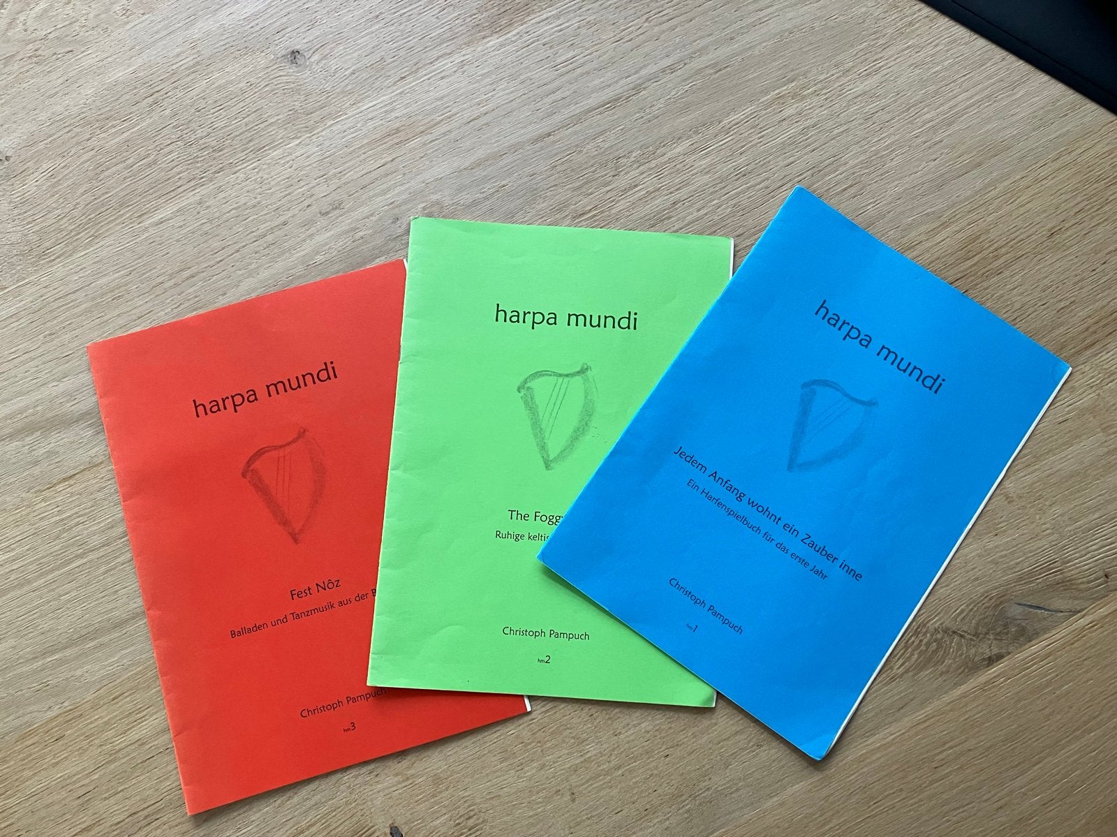 Harpa Mundi - Harpmuziekboeken (deel 1, 2, 3), Gebruikt, Overige genres, Les of Cursus, Overige instrumenten