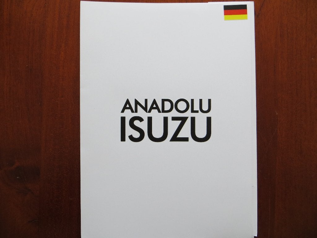 Anadolu Isuzu map met Duitse folders (bussen), Ophalen of Verzenden, Nieuw, Overige merken