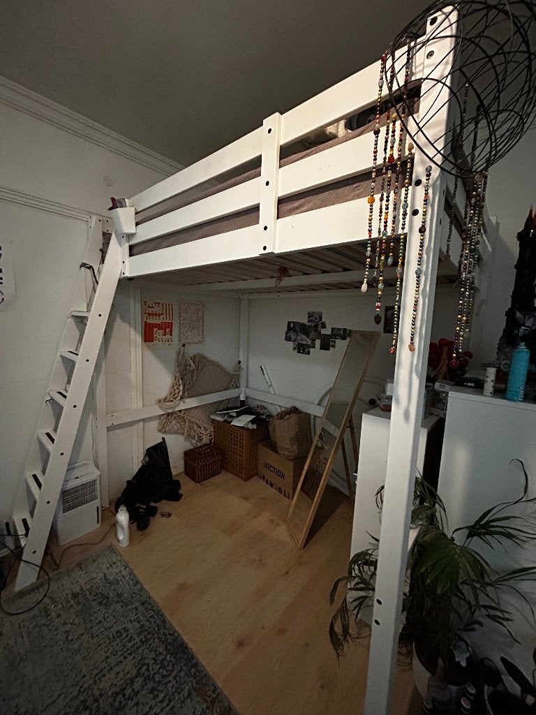 Ikea Hoogslaper, Huis en Inrichting, Slaapkamer | Stapelbedden en Hoogslapers, Ophalen, Gebruikt, Hoogslaper, Twijfelaar
