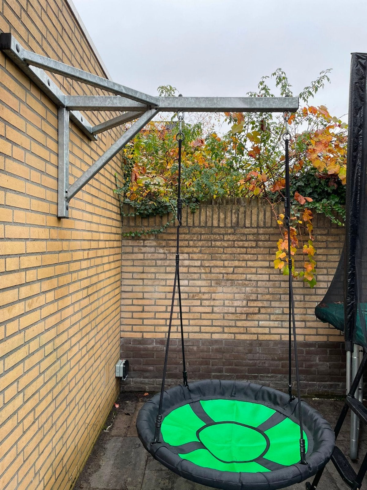 Swibee nestschommel - groen/zwart, Ophalen, Zo goed als nieuw, Schommel
