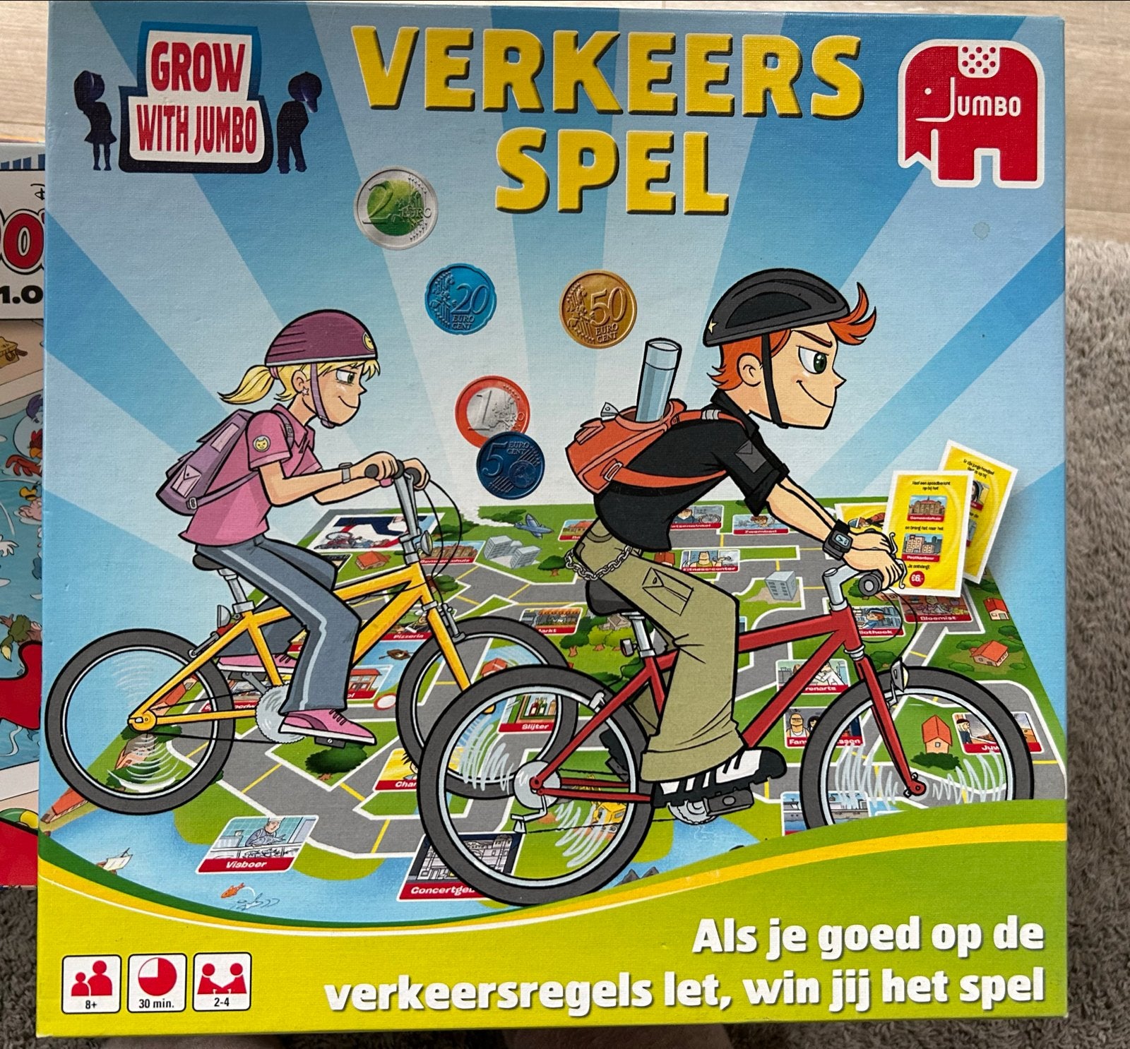 Jumbo Verkeersspel - Leer spelenderwijs de verkeersregels, Drie of vier spelers, Ophalen of Verzenden, Zo goed als nieuw