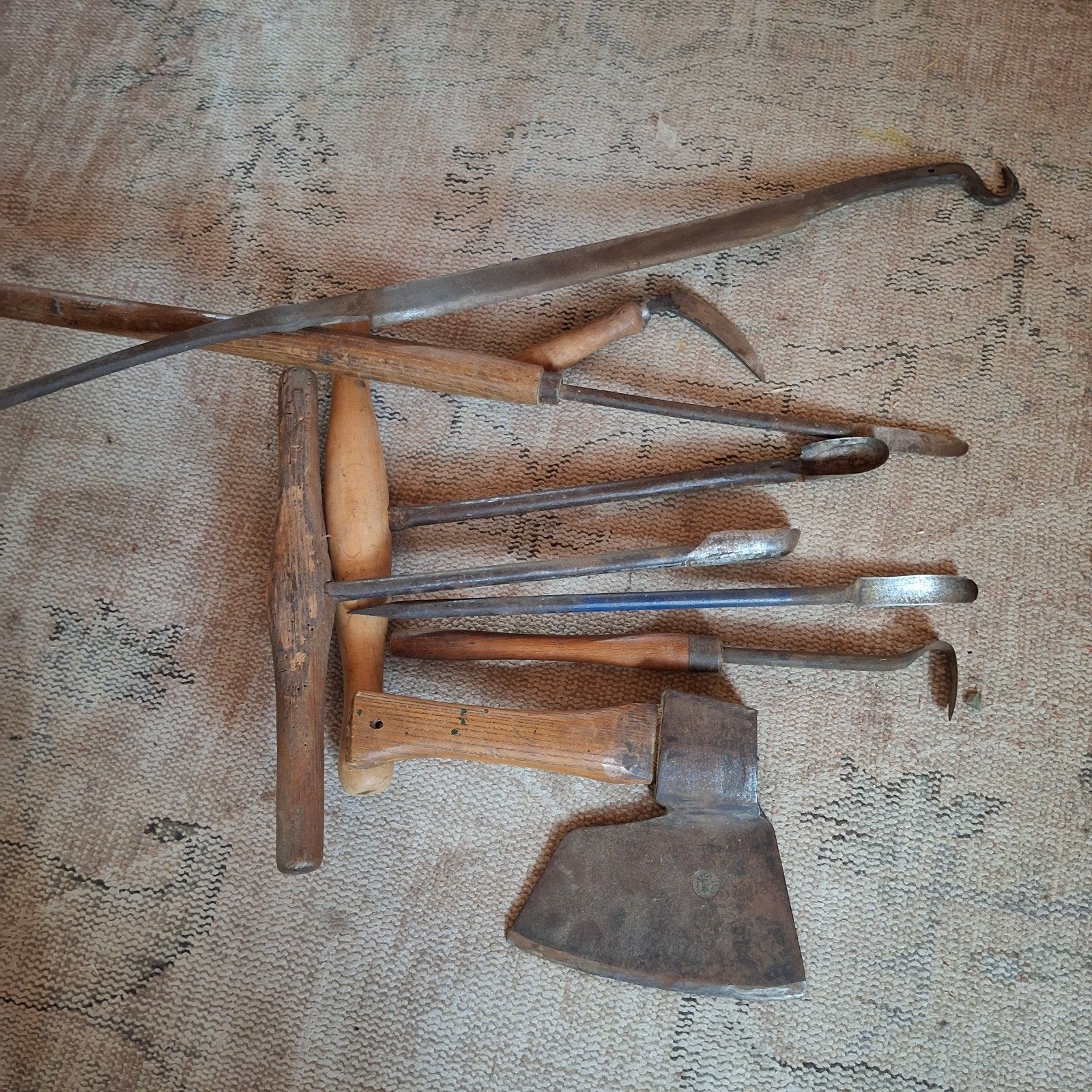 antiek klompenmakers gereedschap, Ophalen of Verzenden