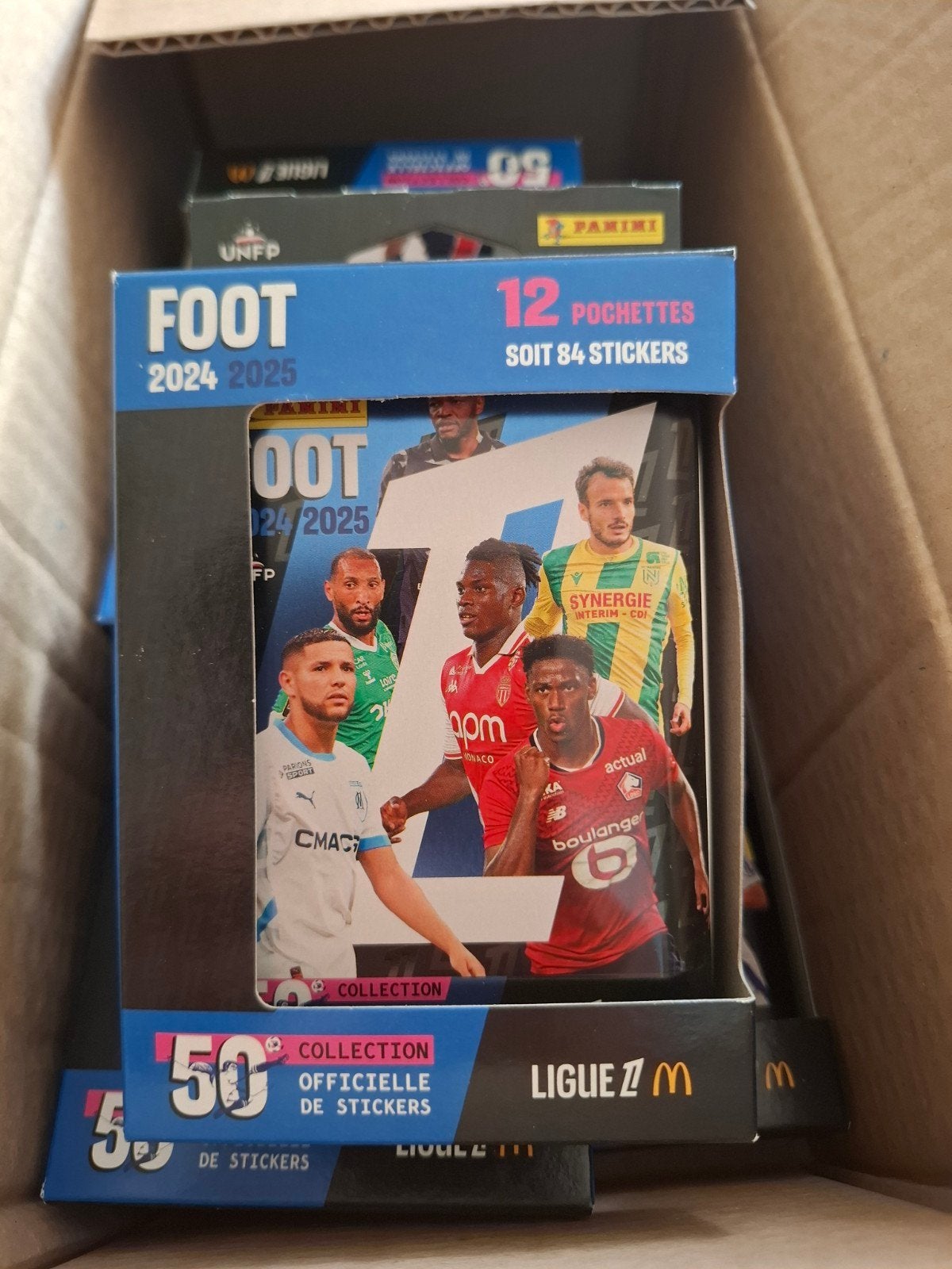 panini Franse lique 1  x 6 tins, Ophalen of Verzenden, Nieuw, Meerdere stickers