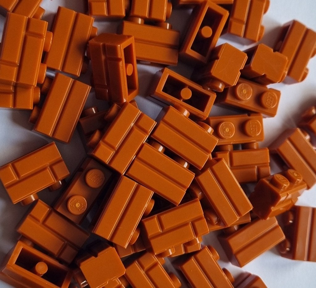 Lego 1x2 masonry brick, Dark orange (per 50), Ophalen of Verzenden, Nieuw, Losse stenen, Lego