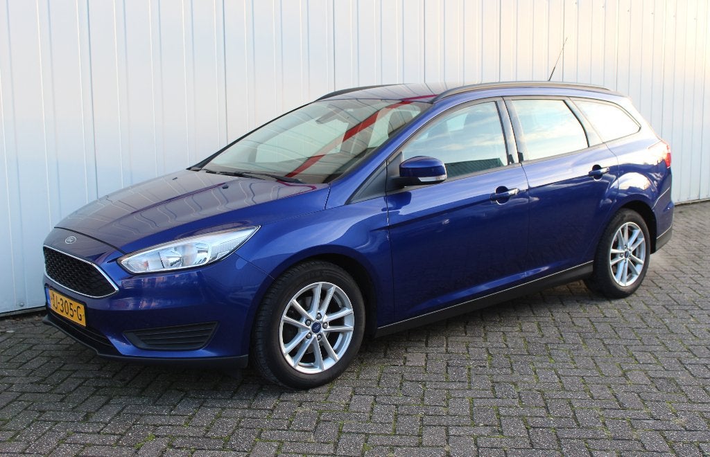 Ford Focus Wagon 1.0 EcoBoost 100pk Trend Edition ZEER MOOI!, Stof, Zwart, Blauw, 100 pk