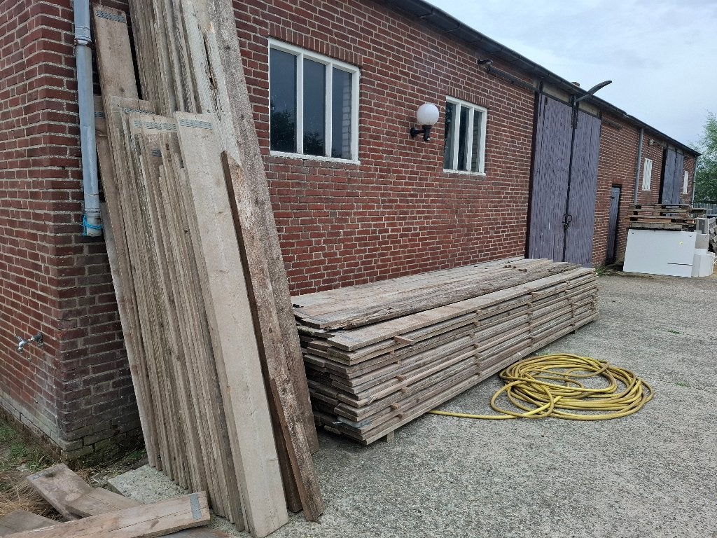 Complete stalen steiger / gevelsteiger, Doe-het-zelf en Verbouw, Steigers, Ophalen, Gebruikt, Gevelsteiger, 5 meter of hoger