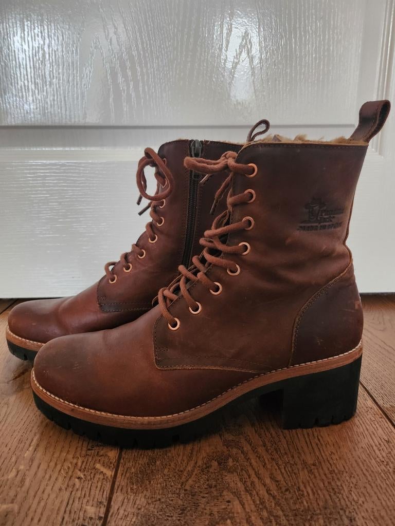 Panama Jack Padma Veterboots - Bruin - Maat 42, Bruin, Lage of Enkellaarzen, Ophalen of Verzenden, Zo goed als nieuw