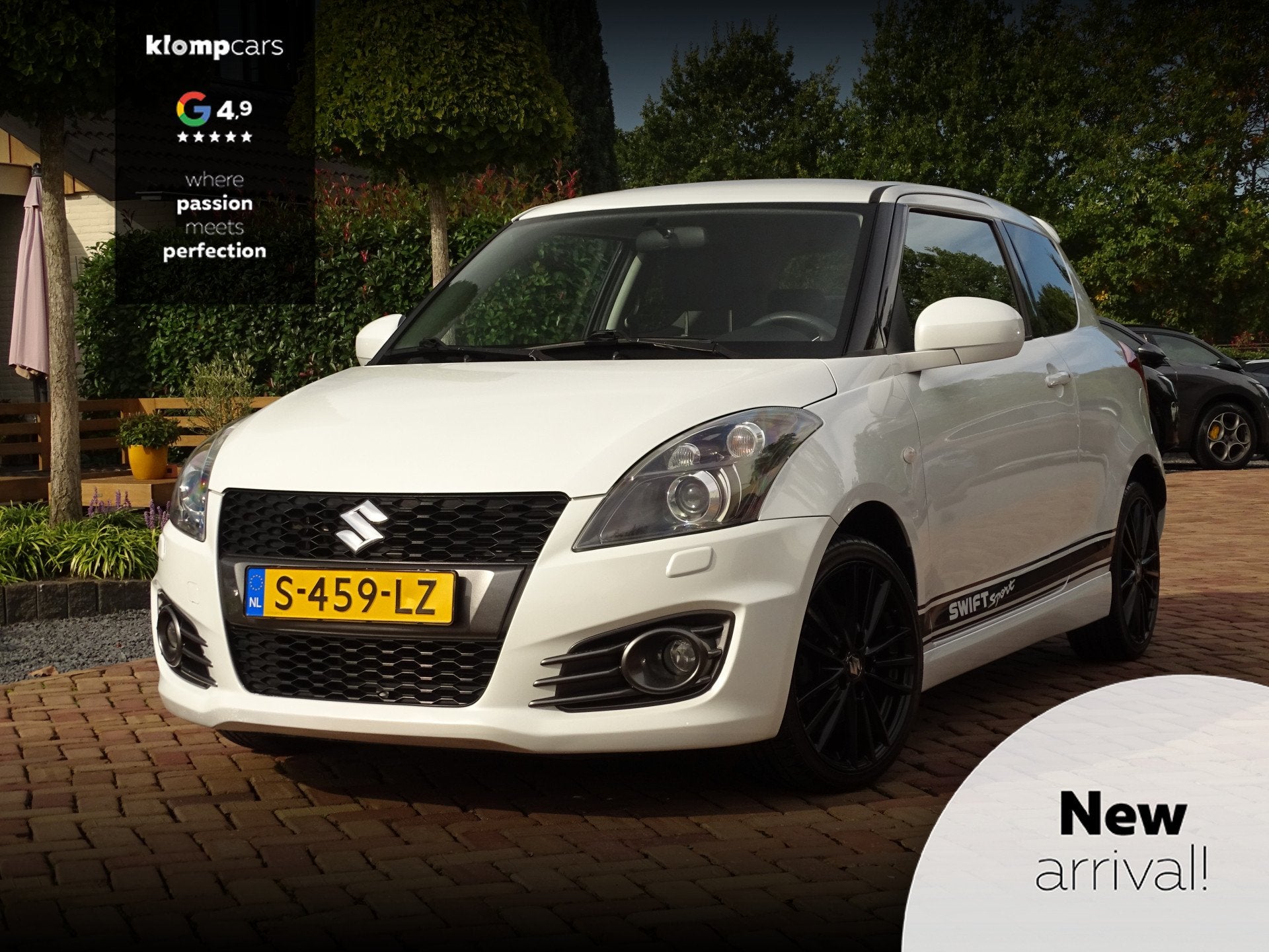 Suzuki Swift 1.6 Sport | Carplay | All Black | Pearl White |, Voorwielaandrijving, Euro 5, Gebruikt, 4 cilinders