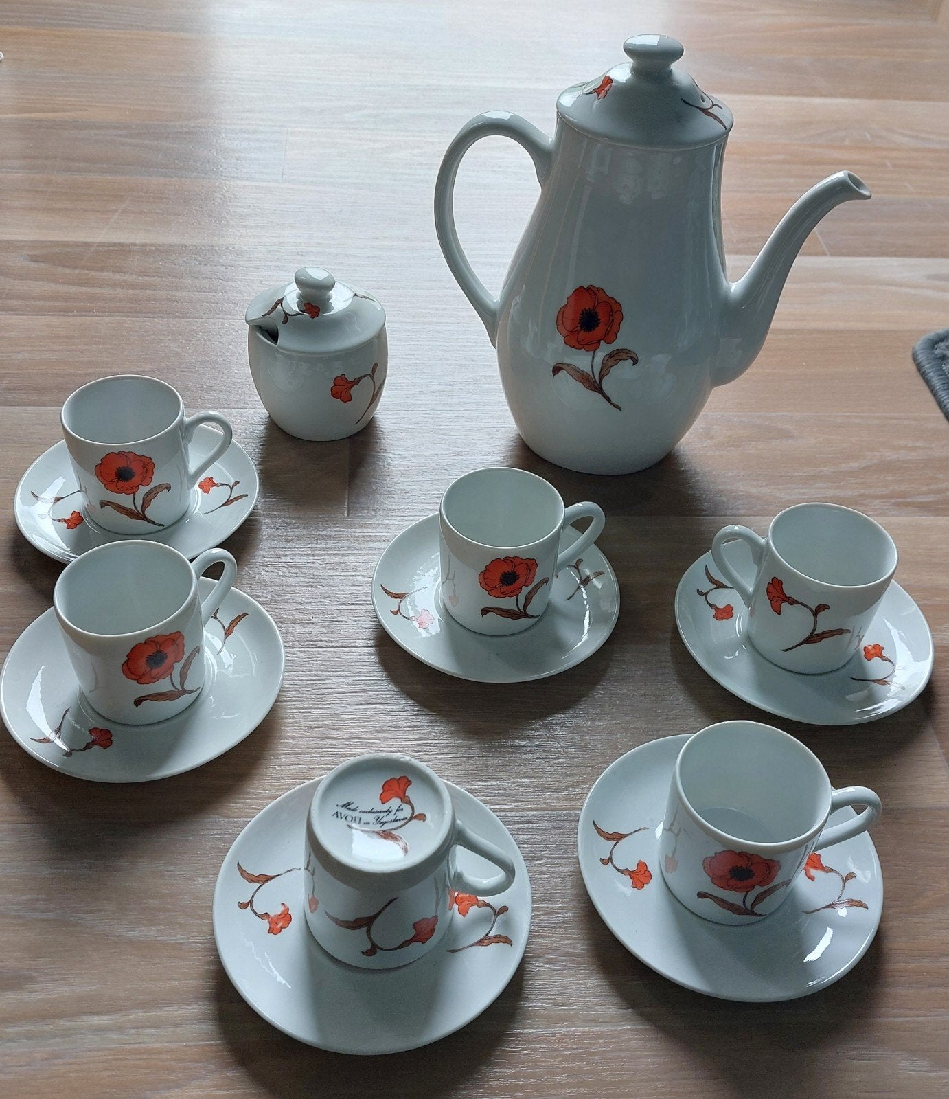 avon klaproos servies, Ophalen of Verzenden