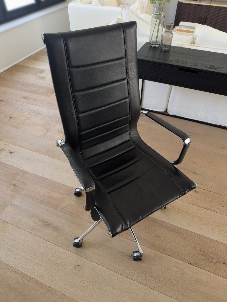 Eames Aluminium Chair EA 119-look bureaustoel – Zwart, Ophalen, Gebruikt, Zwart, Bureaustoel