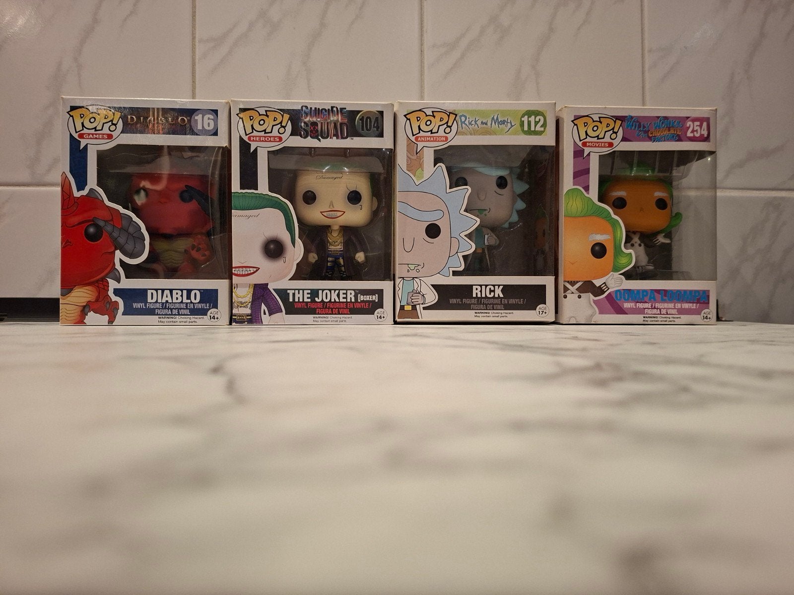 Funko Pop! Collectie: Diablo, Joker, Rick, Oompa Loompa, Ophalen of Verzenden