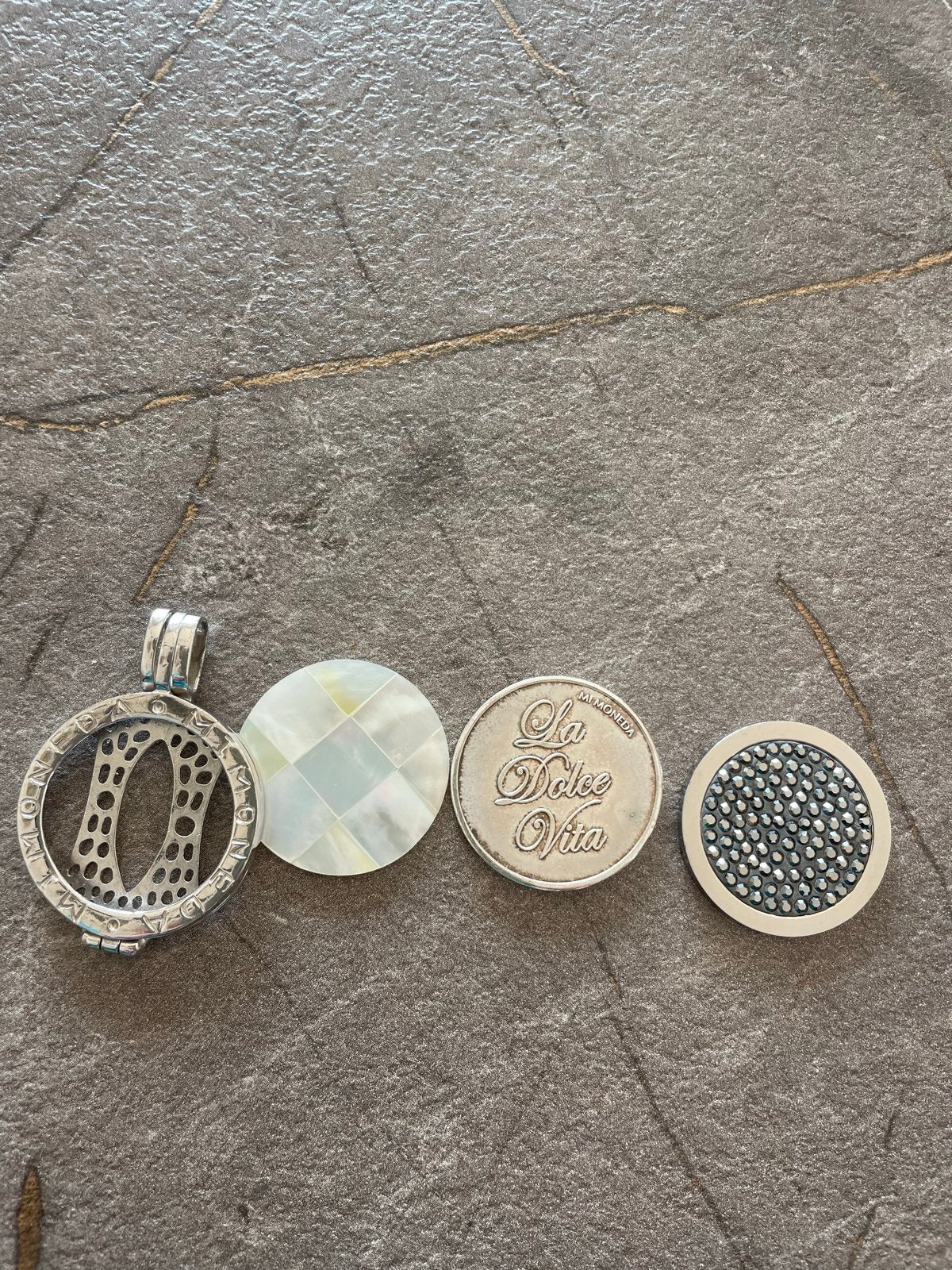 Mimoneda hanger met munten, Gebruikt, 4 bedels of meer, Ophalen, Overige merken