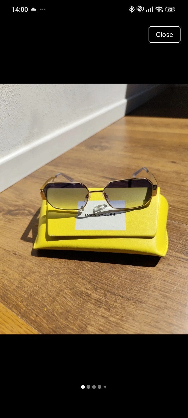Marc Jacobs light blue sunglasses, Ophalen of Verzenden, Zo goed als nieuw, Zwart, Overige merken