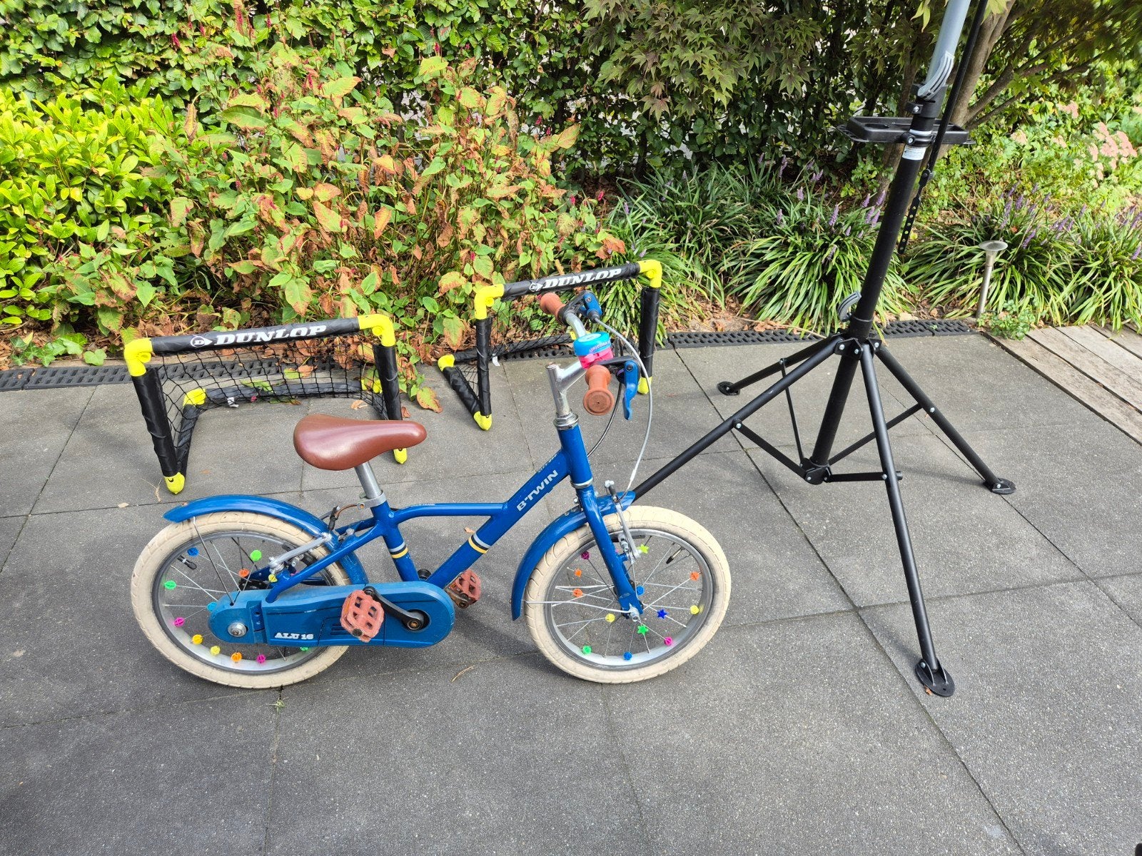 Decathlon City 900 kinderfiets - Blauw, Ophalen, Terugtraprem, Decathlon, 16 tot 20 inch