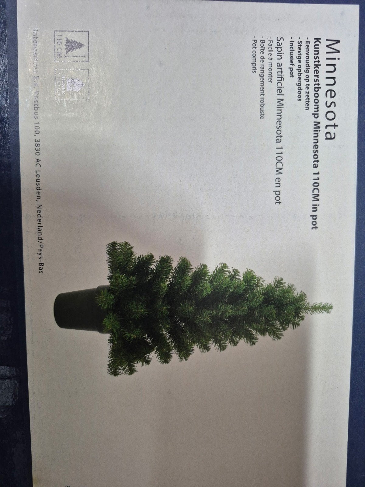 kerstboom met een zonder lichtjes, Ophalen of Verzenden