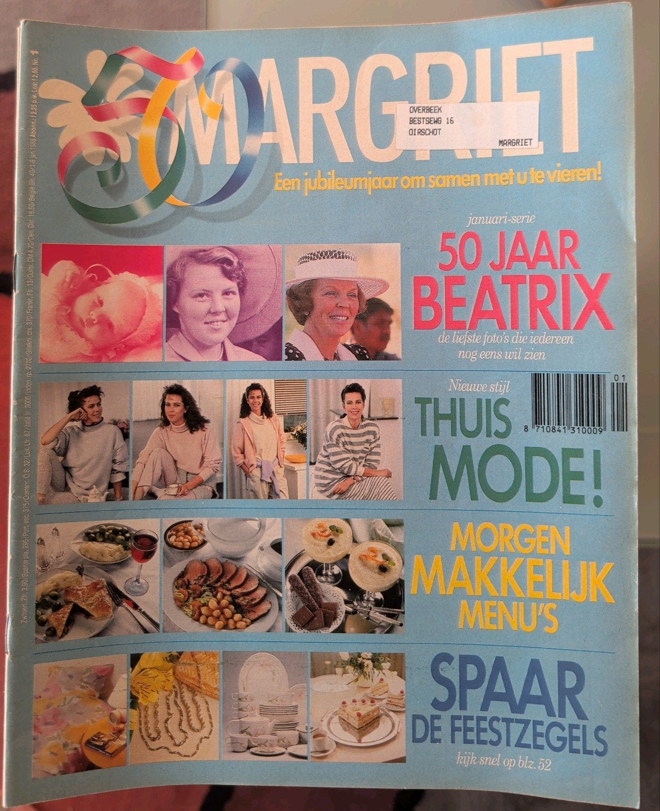 Margriet 1988 - Jubileumjaar - 36 nummers, Boeken, Ophalen of Verzenden, Gelezen, Damesbladen
