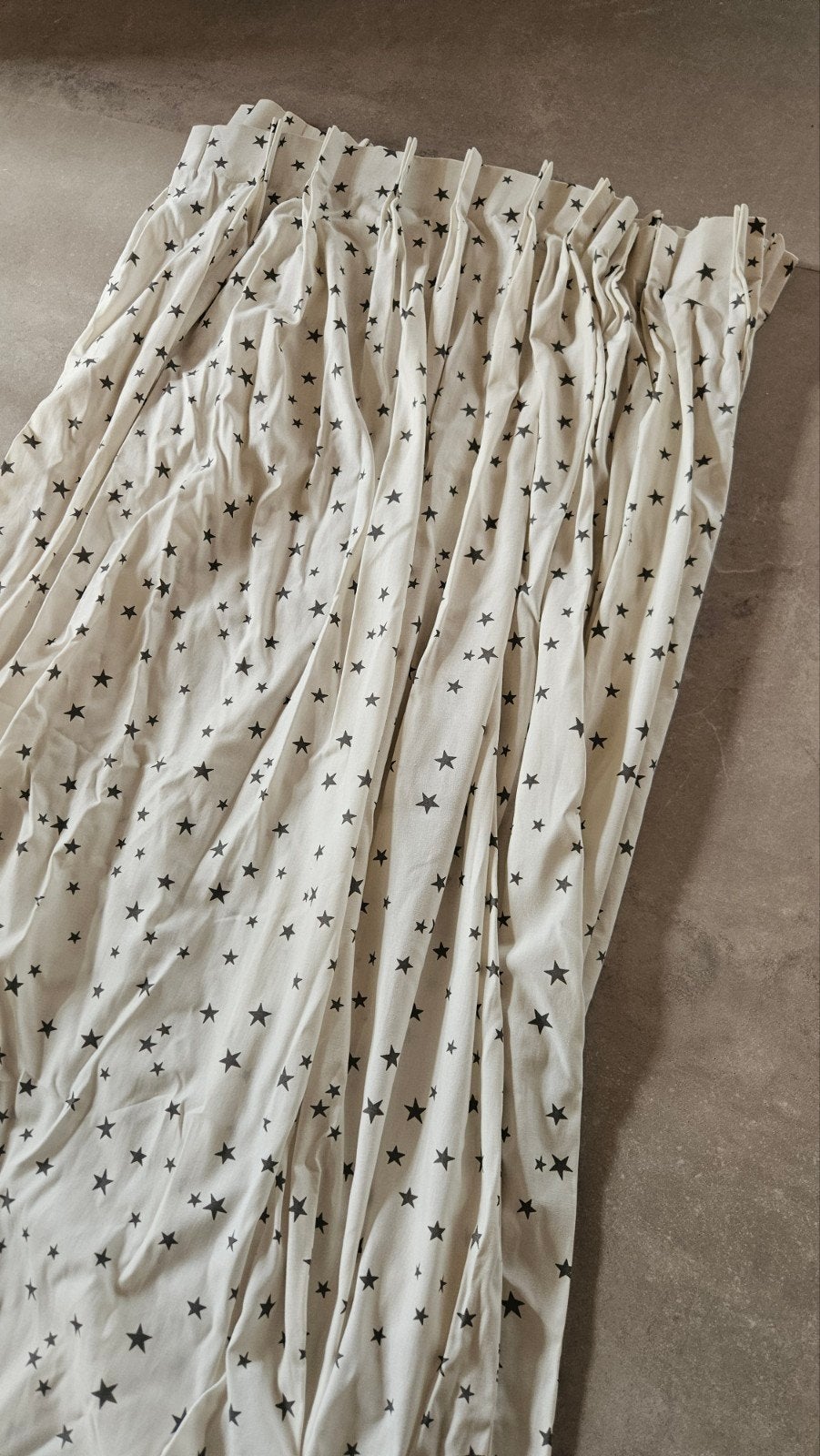 Hema gordijnen met sterrenpatroon, 4x 93x195 cm, Ophalen, 93 cm, Overige merken, Plooiafwerking
