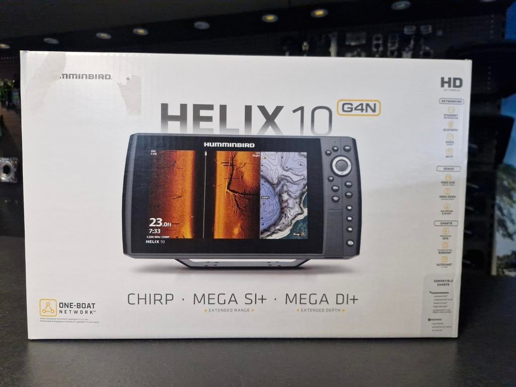 Humminbird Helix 10 G4N met transducer - Nieuw!, Ophalen of Verzenden